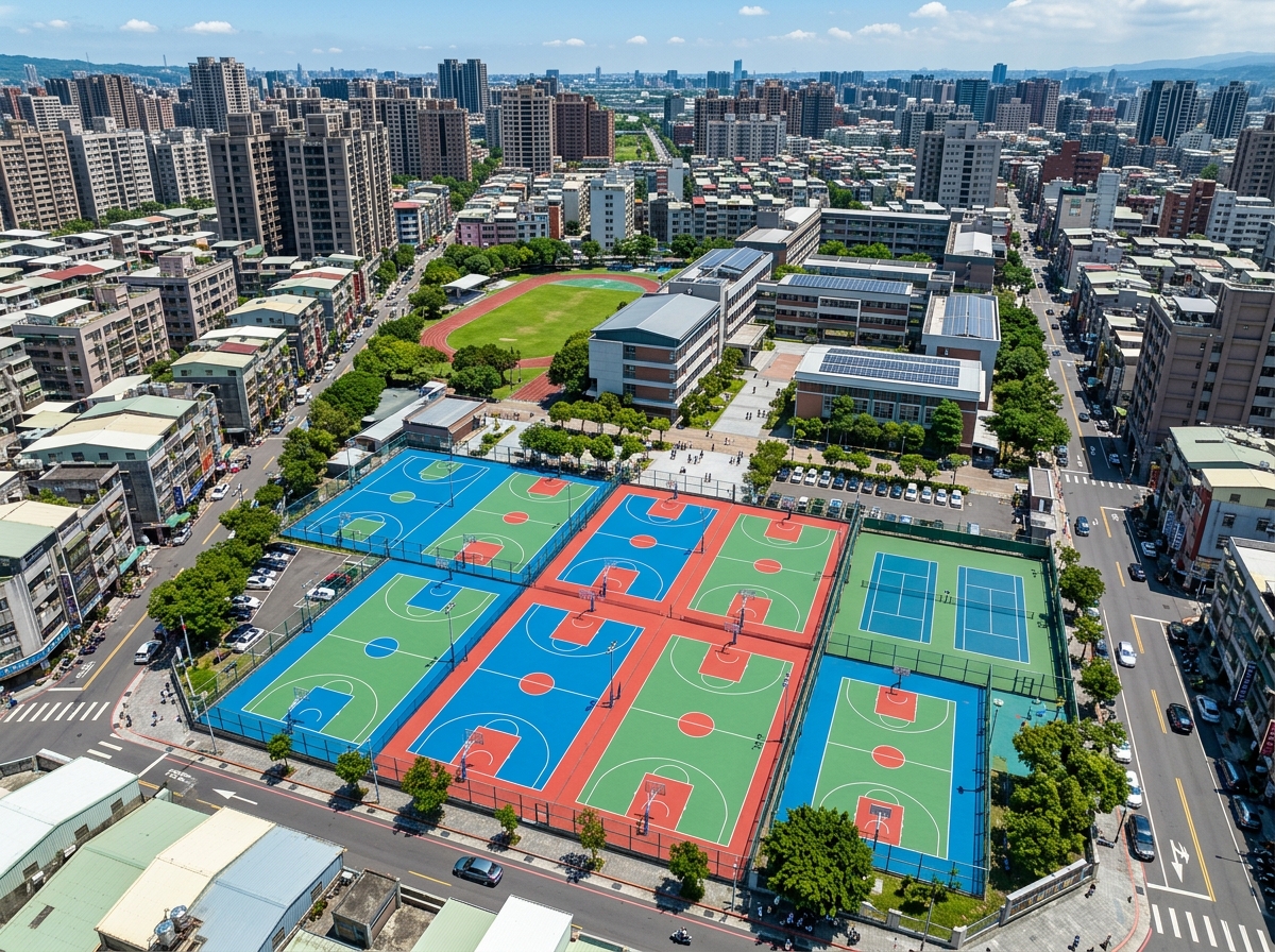 北海市塑胶颗粒硅PU篮球场 - 厂家